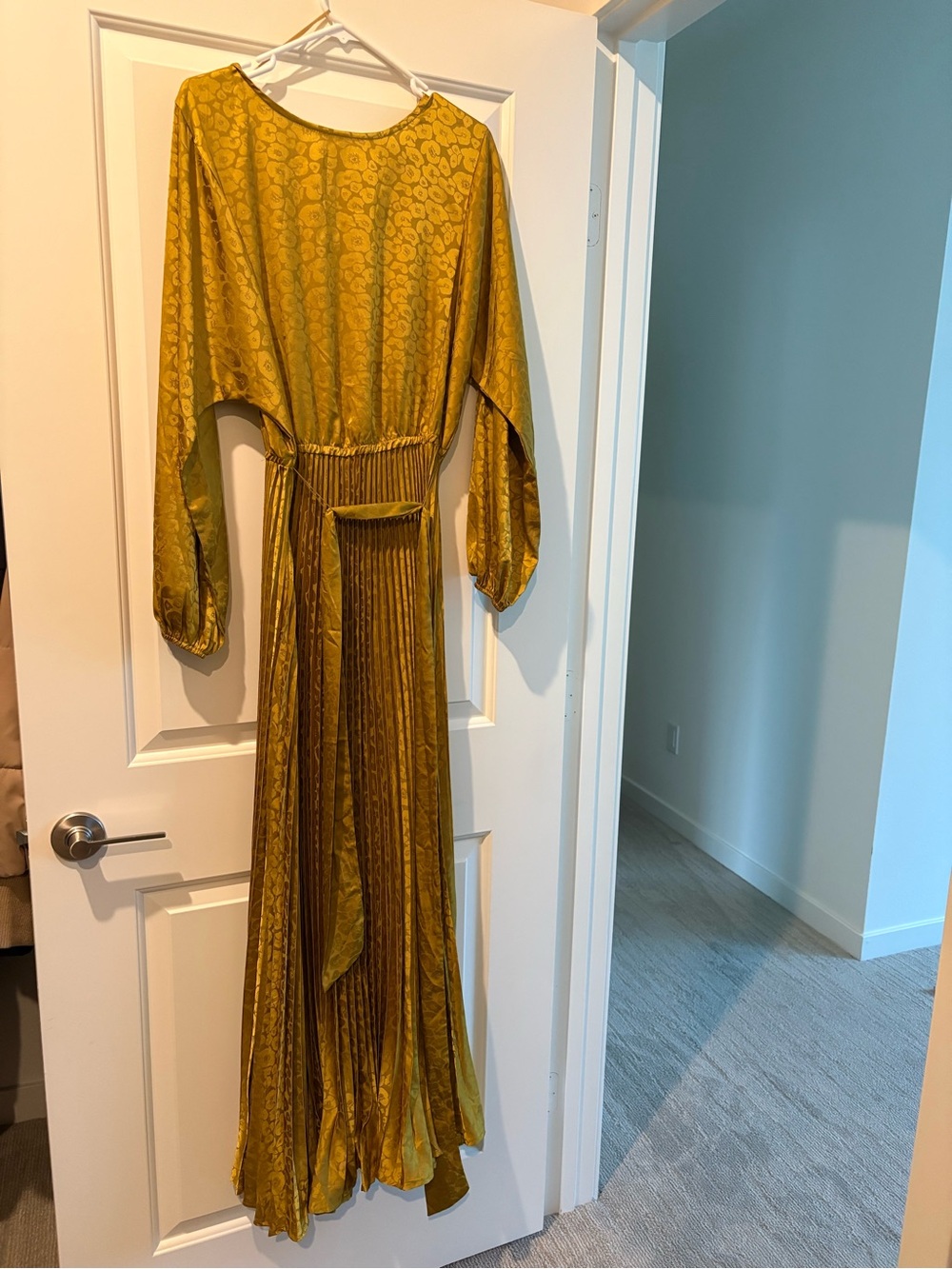 Flying Tomato Mustard Gold Patterned Maxi Dress